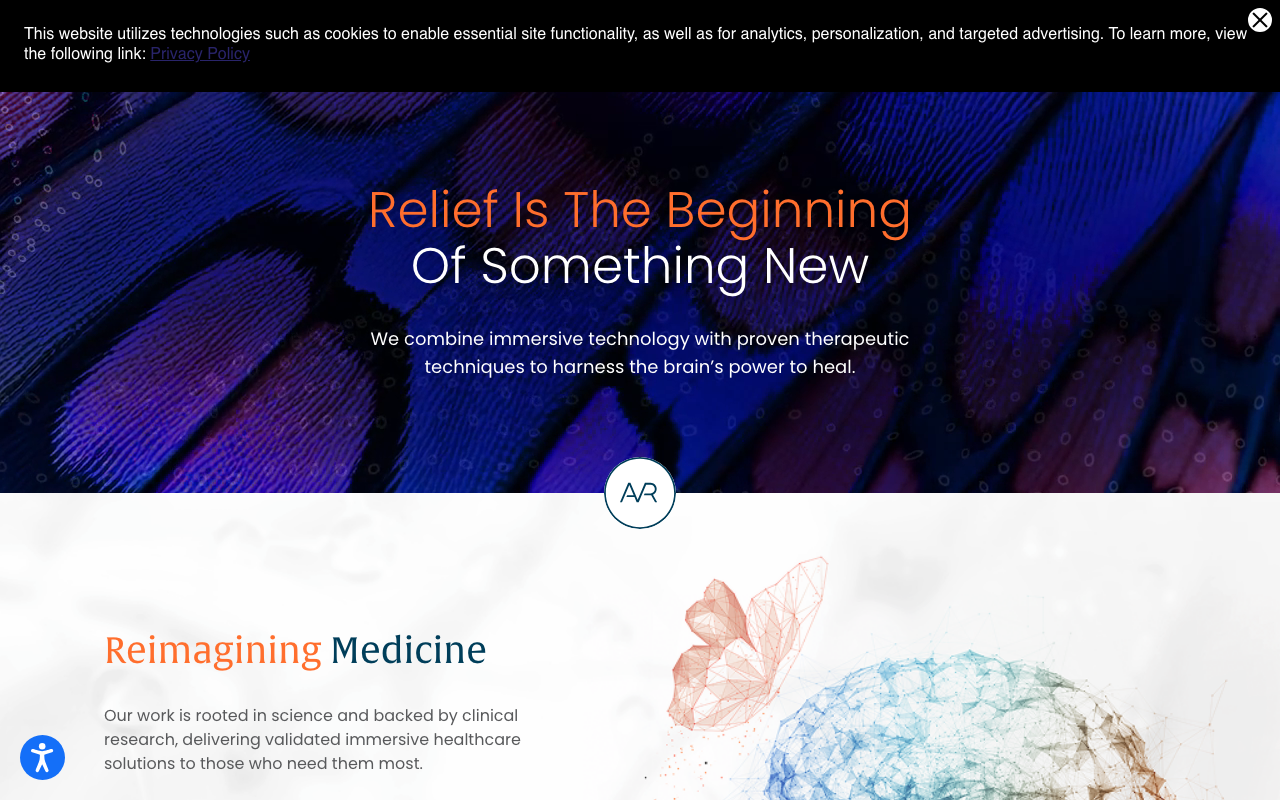 AppliedVR homepage
