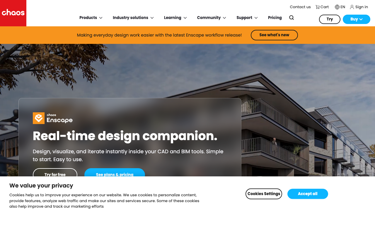 Enscape homepage