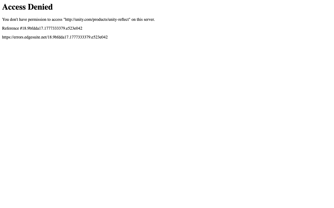 Unity Technologies (Unity Reflect) homepage