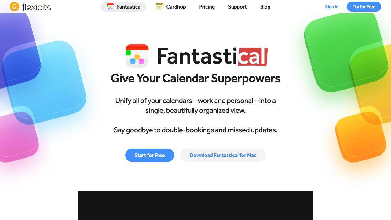 Fantastical calendar on Apple Vision Pro showing a week view with tasks and events