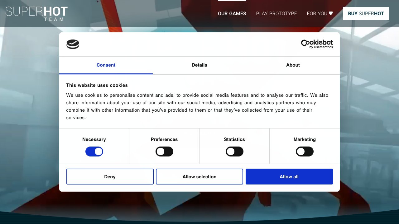Superhot VR in action