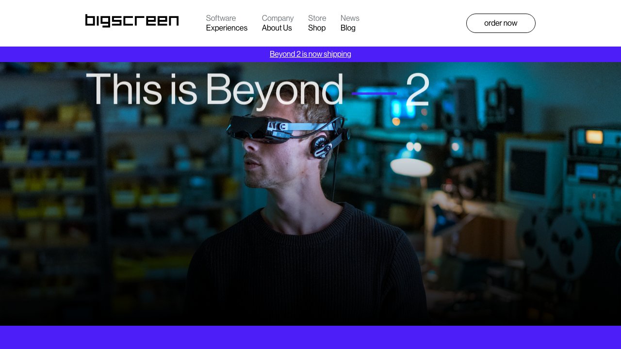 Bigscreen VR movie watching